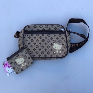 Hello Kitty Louis Vuitton Style Bag and coin Purse
